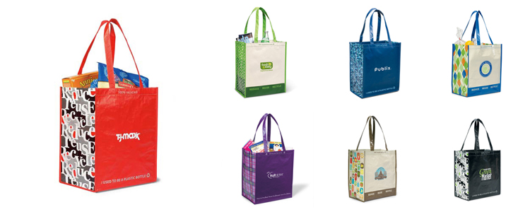 Tote bags made discount from recycled plastic bottles